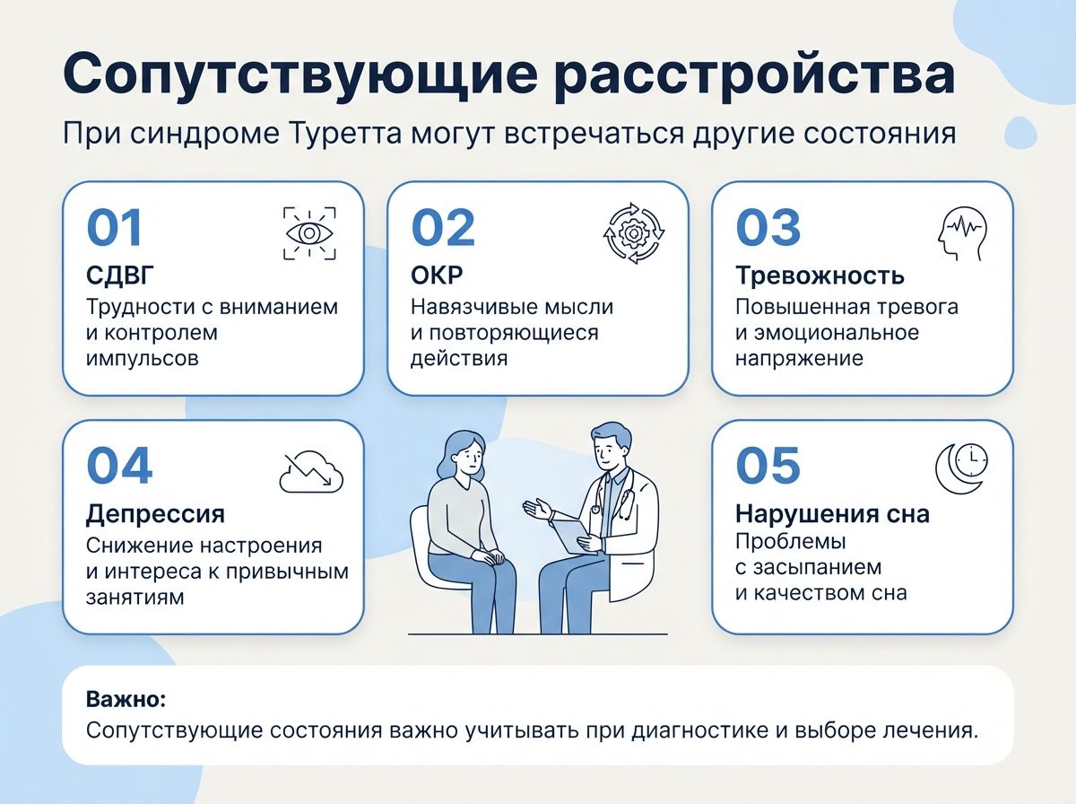 Лечение синдрома Туретта в Москве инфографика